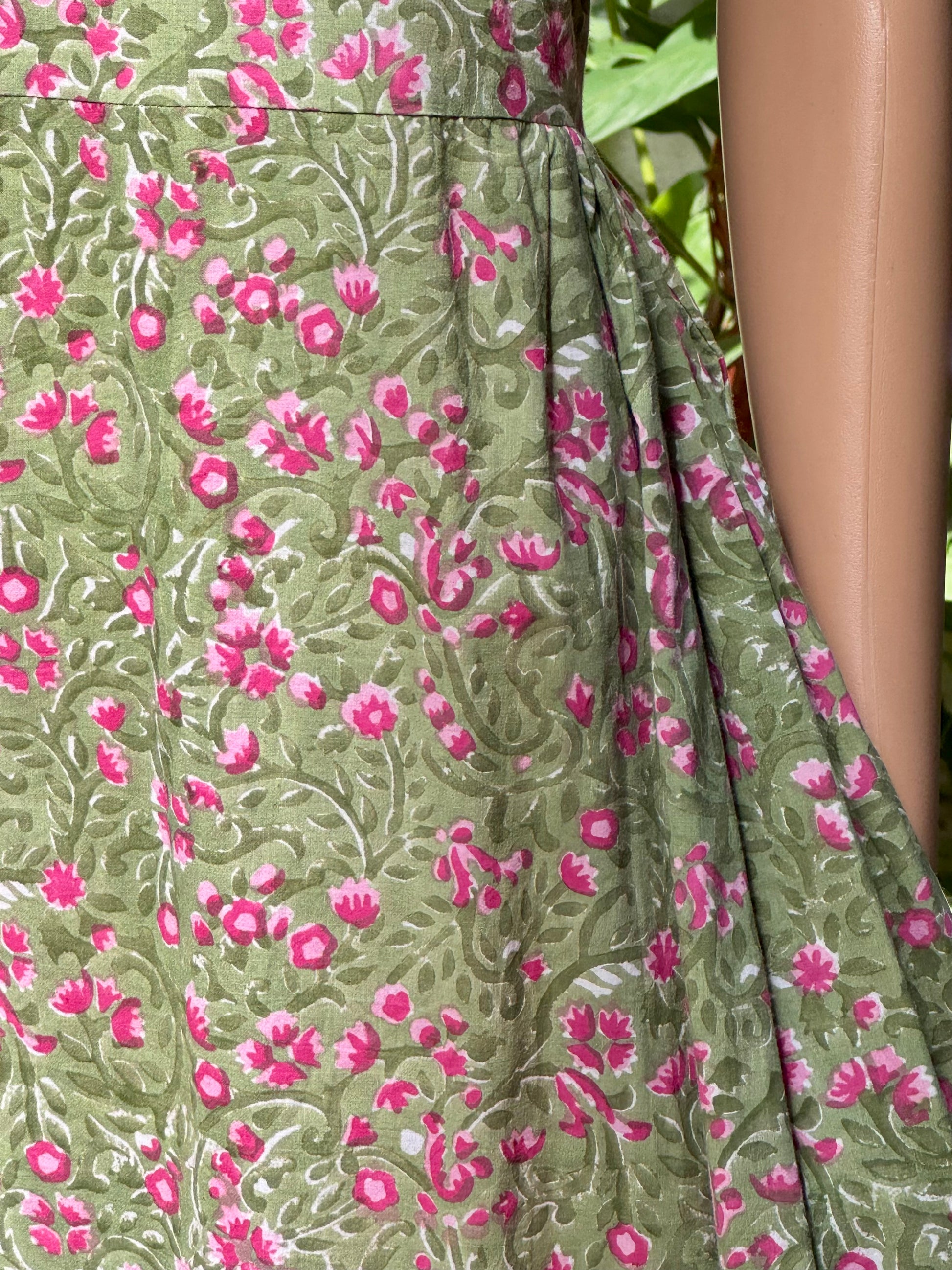 Green Floral Dress