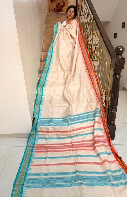 PADMA : VIDARBHA TUSSAR KARVATI KINAR SAREE