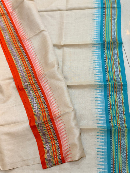 PADMA : VIDARBHA TUSSAR KARVATI KINAR SAREE