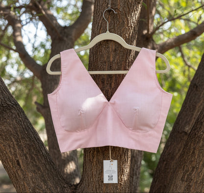 ROSE MUSE: COTTON SLEEVELESS BLOUSE