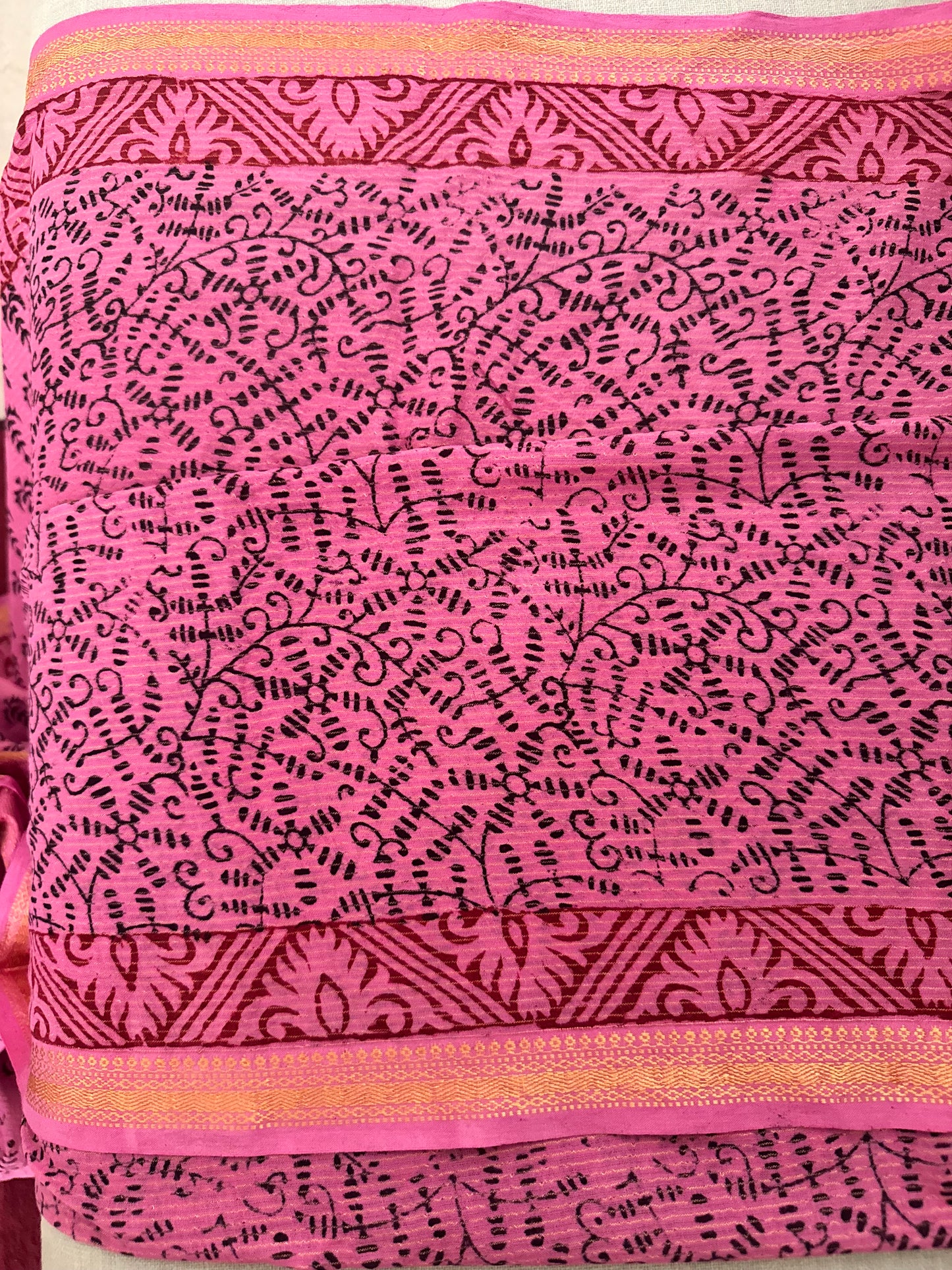 RUCHA : COTTON BAGH SAREE, PINK
