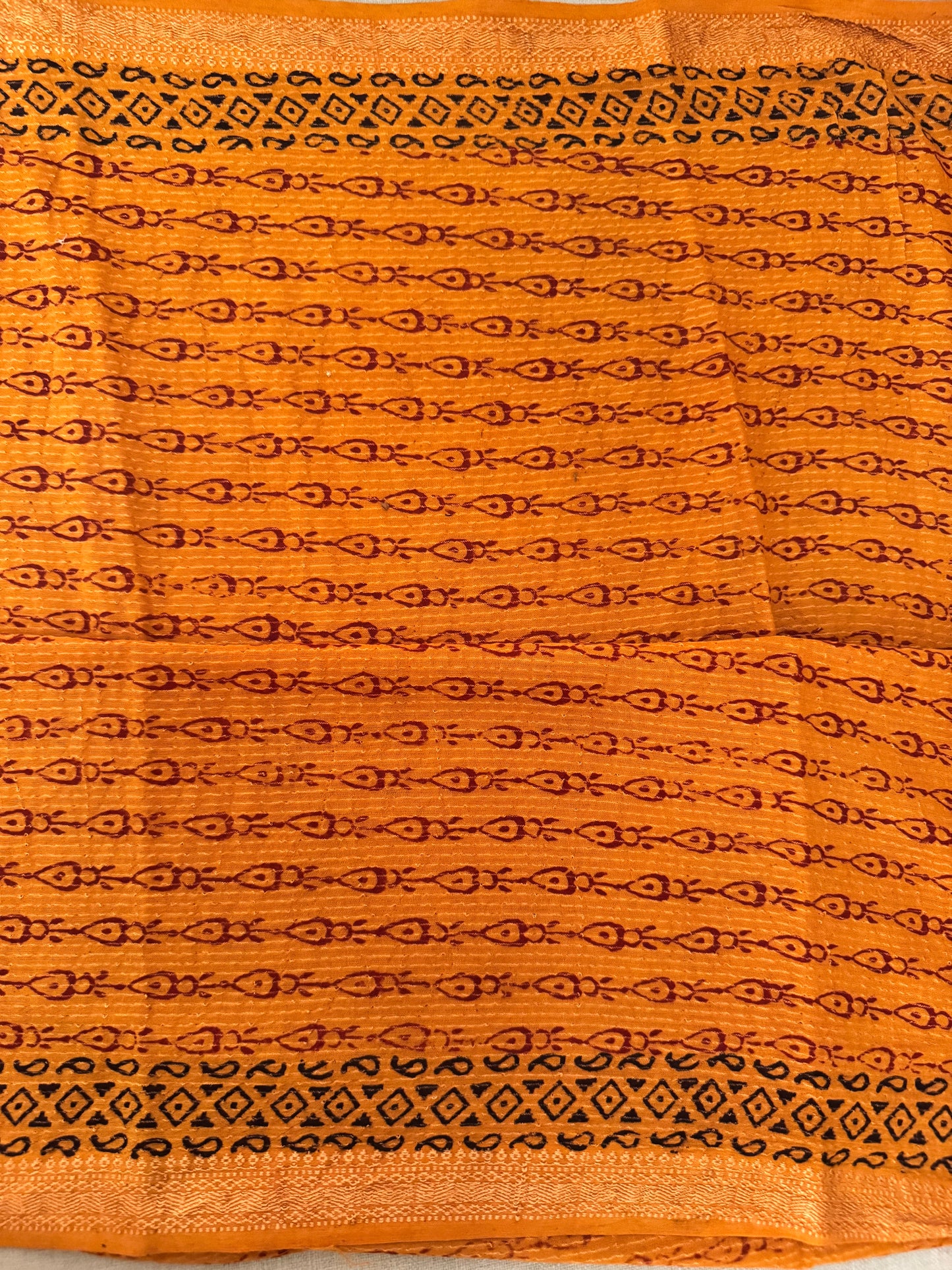 SWARNA : COTTON BAGH SAREE, YELLOW