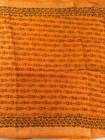 SWARNA : COTTON BAGH SAREE, YELLOW