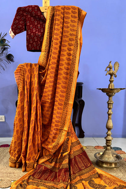 Bagh print saree