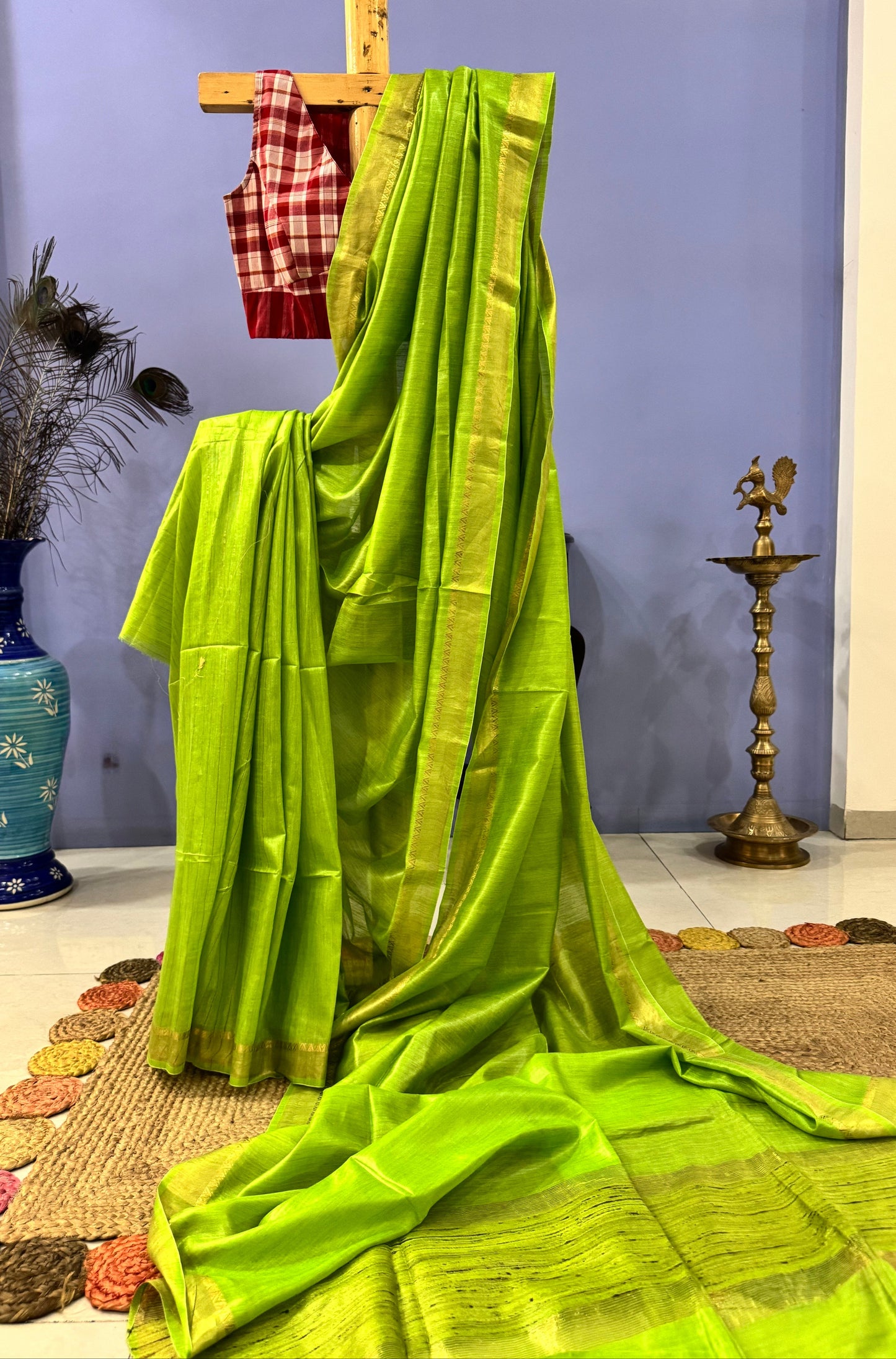 Tussar Munga Silk saree