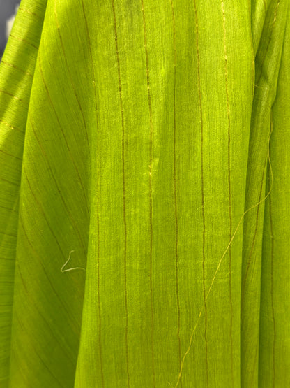 SUKSHMA : TUSSAR MUNGA SILK SAREE WITH INTRICATE ZARI BORDER