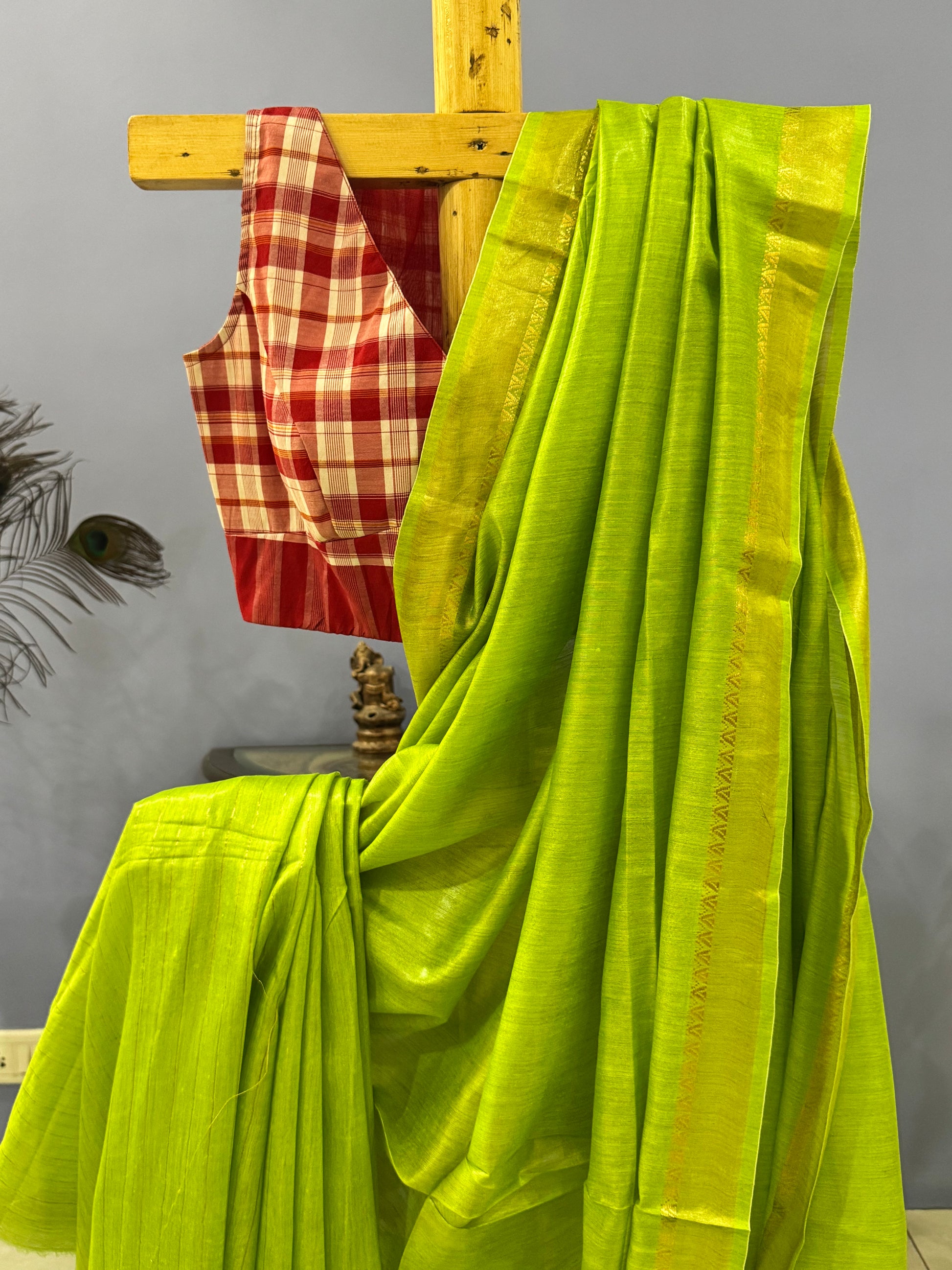 Tussar Munga Silk saree