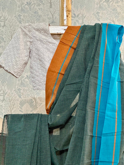SARVESHA : PATTEDA ANCHU SAREE