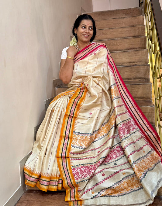 Karvati Kinar with jhala pallu