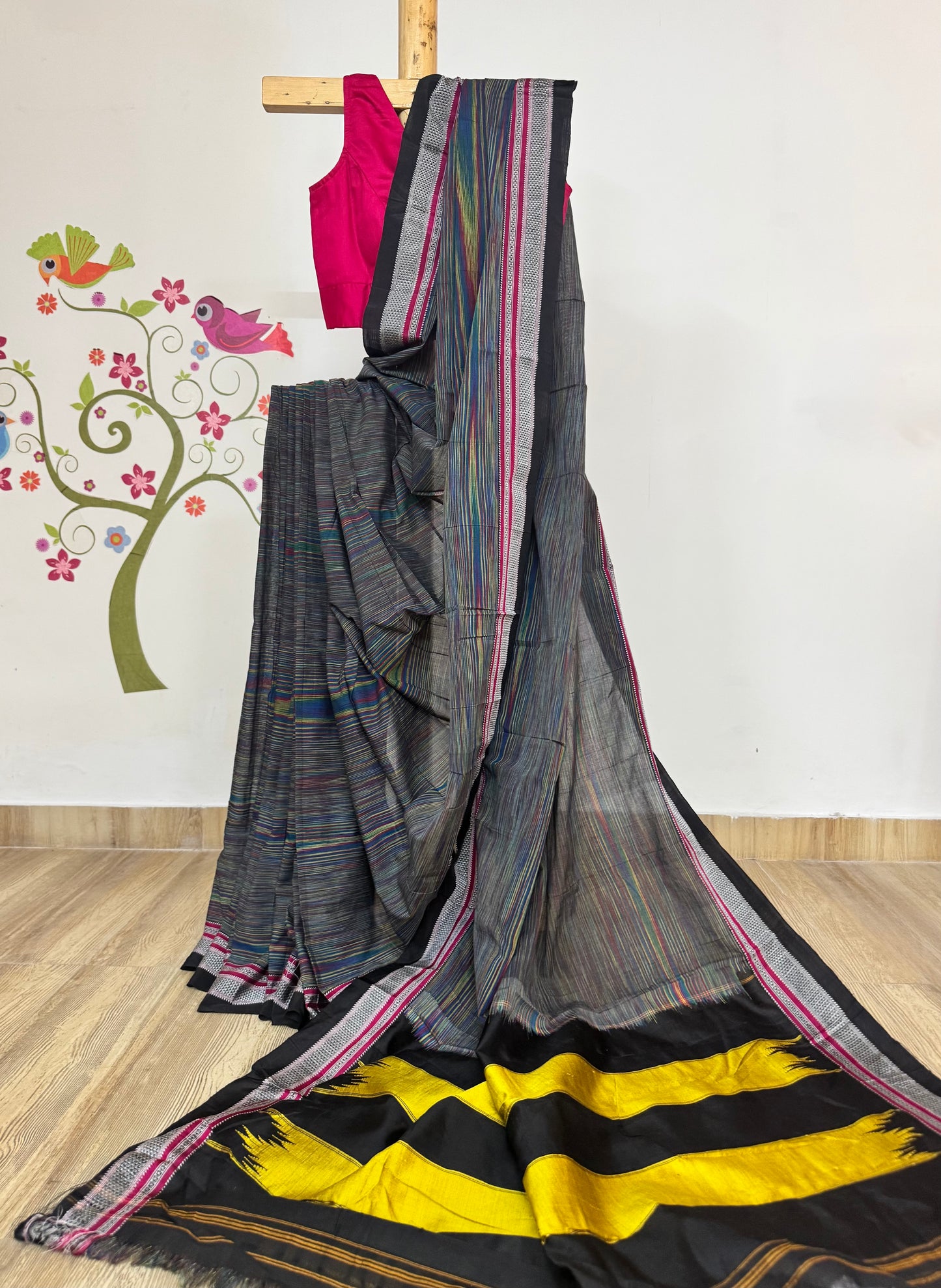 ASEEMA : MULTICOLOUR ILKAL COTTON SAREE