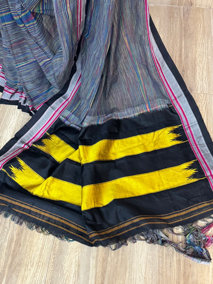 ASEEMA : MULTICOLOUR ILKAL COTTON SAREE