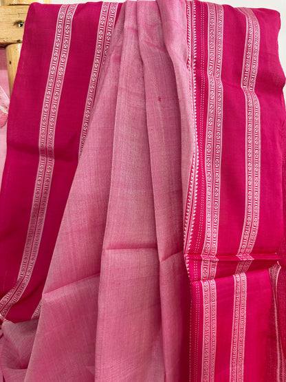 POORNA : ILKAL HANDLOOM SICO SAREE WITH PURE RESHAM PALLU