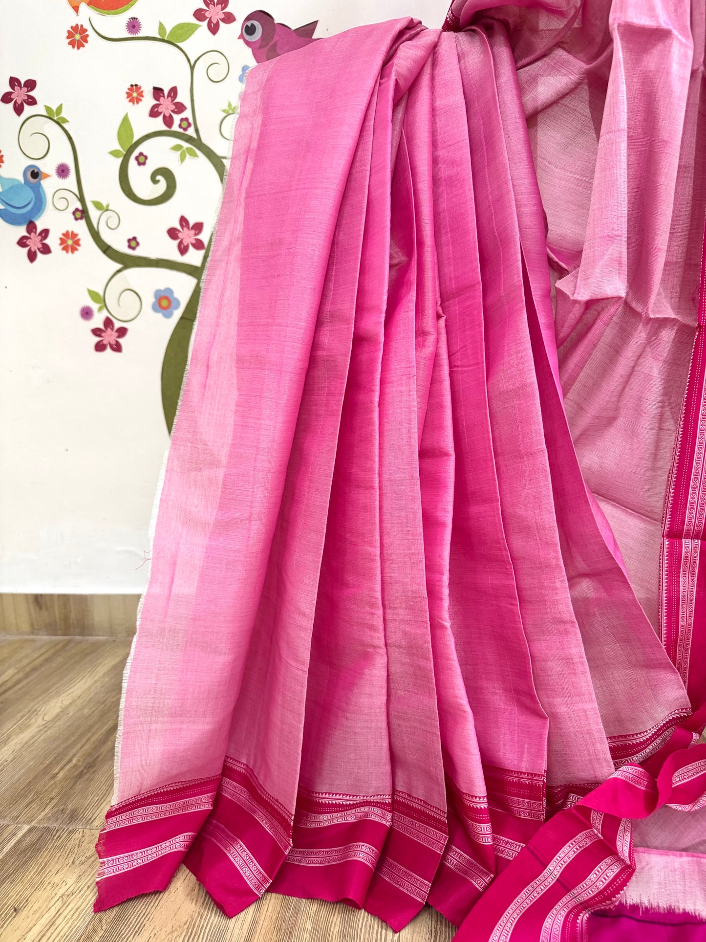 POORNA : ILKAL HANDLOOM SICO SAREE WITH PURE RESHAM PALLU