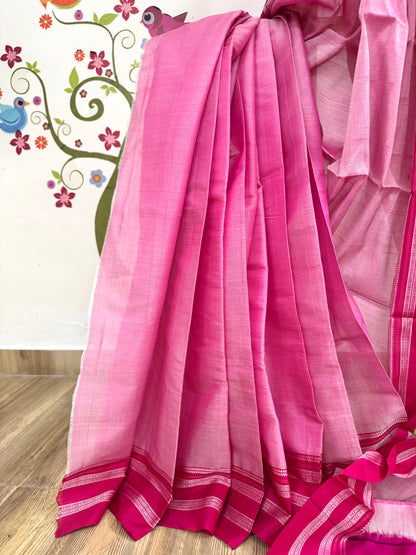 POORNA : ILKAL HANDLOOM SICO SAREE WITH PURE RESHAM PALLU