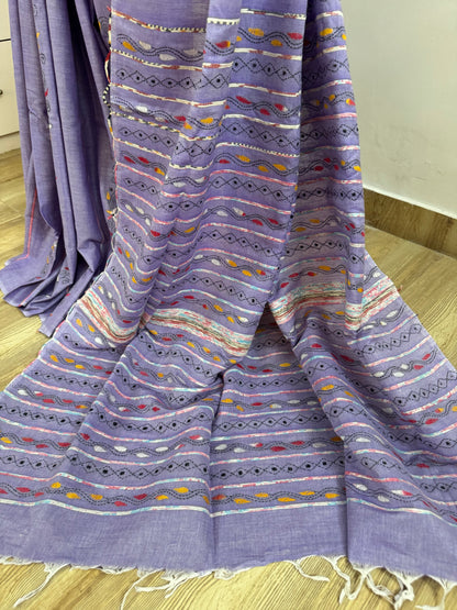 LOPA : COTTON KANTHA SAREE
