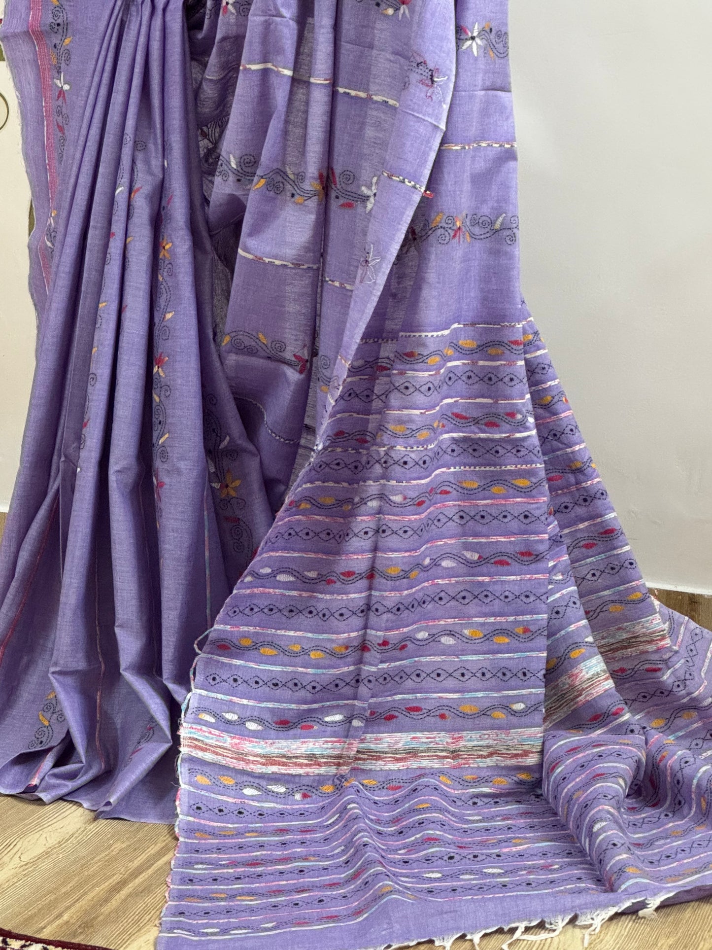 LOPA : COTTON KANTHA SAREE