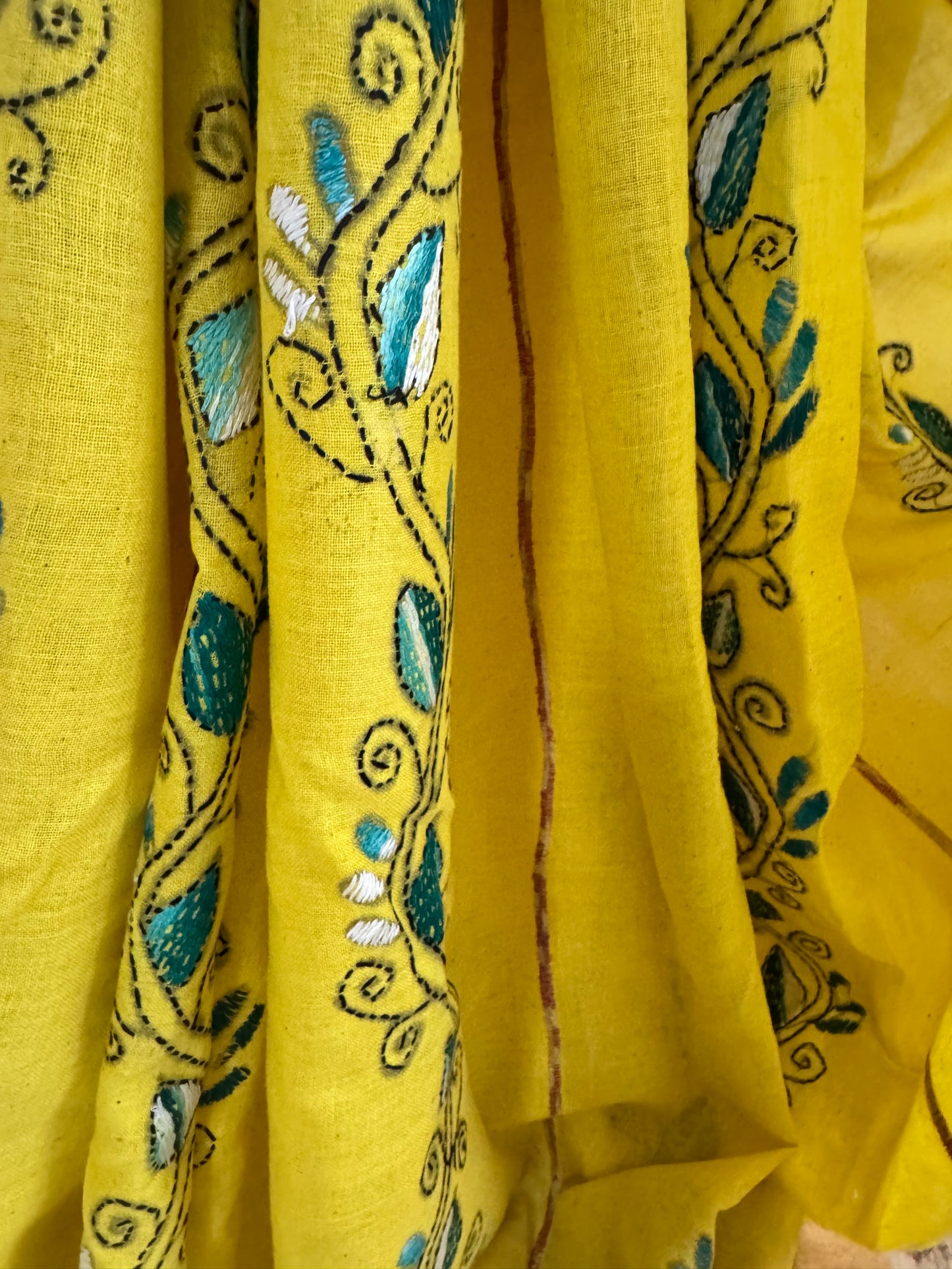 JAGRUTI : COTTON KANTHA SAREE