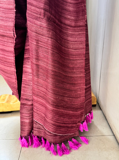 SUPARNA : ERI BY MULBERRY SILK SAREE MAUVE