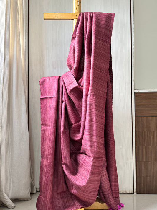 SUPARNA : ERI BY MULBERRY SILK SAREE MAUVE