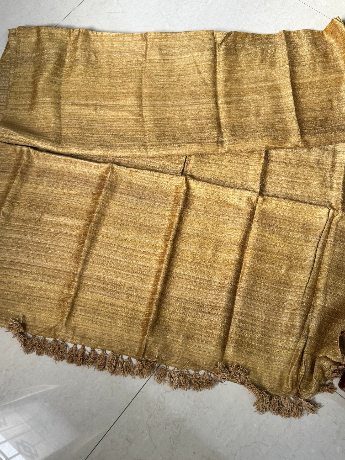 RUSHIKA : ERI BY MULBERRY SILK SAREE OLIVE BEIGE