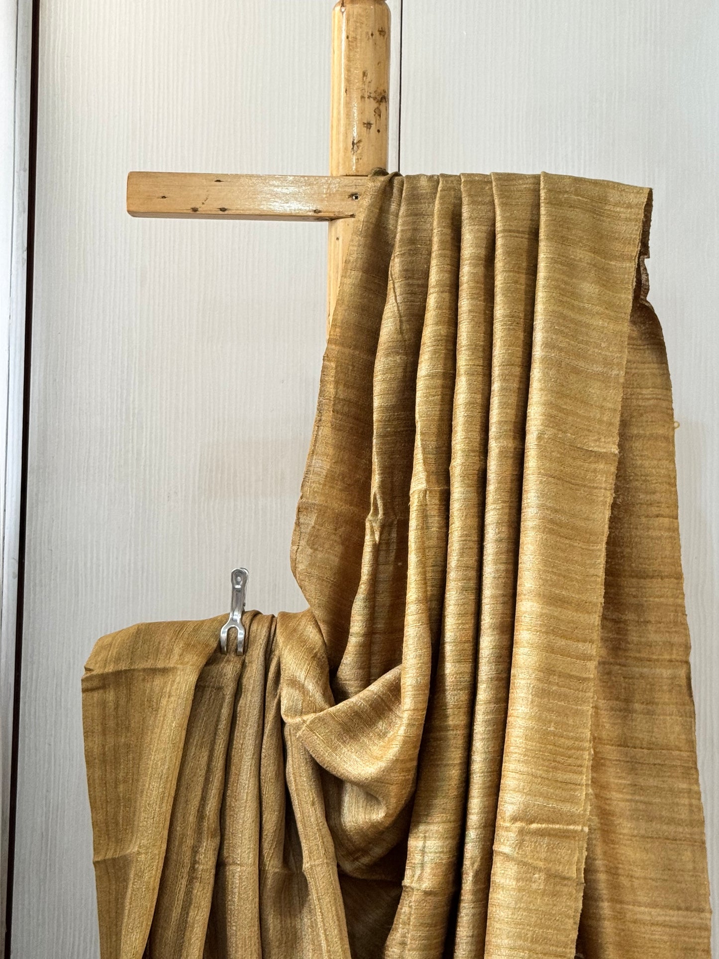 RUSHIKA : ERI BY MULBERRY SILK SAREE OLIVE BEIGE