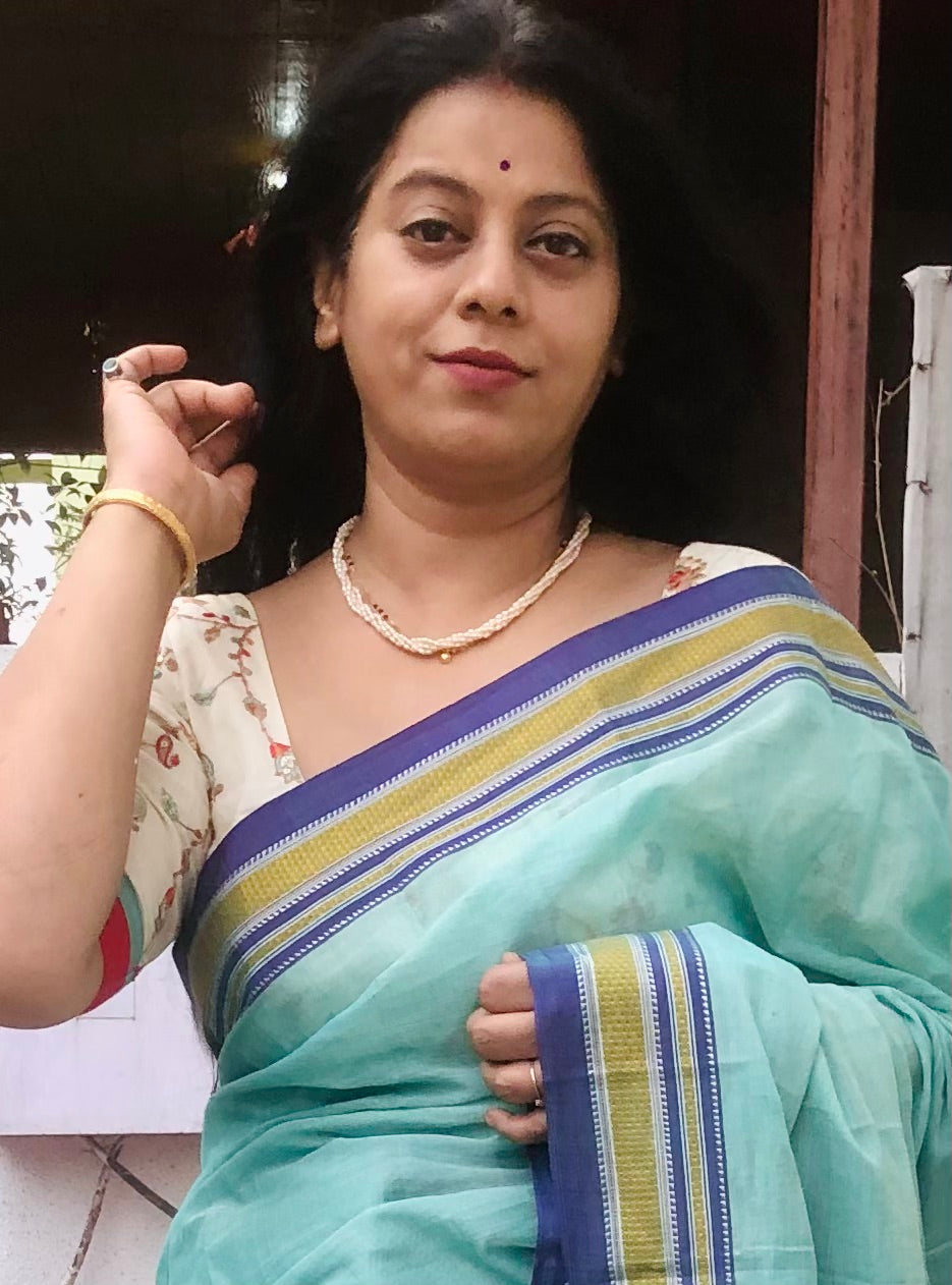 HRIDAYA : ILKAL HANDLOOM COTTON SAREE WITH PURE RESHAM PALLU