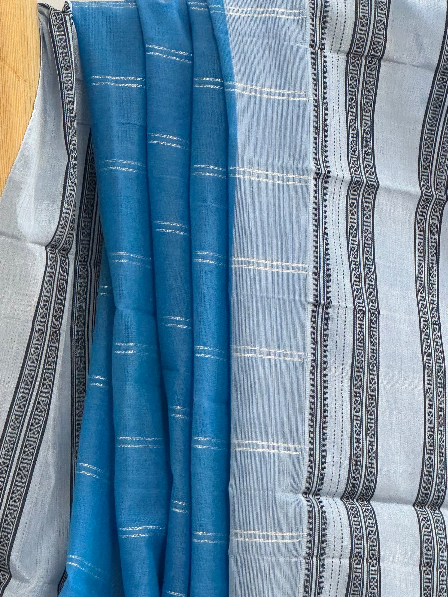 SARALA : ILKAL HANDLOOM COTTON SAREE WITH PURE RESHAM PALLU