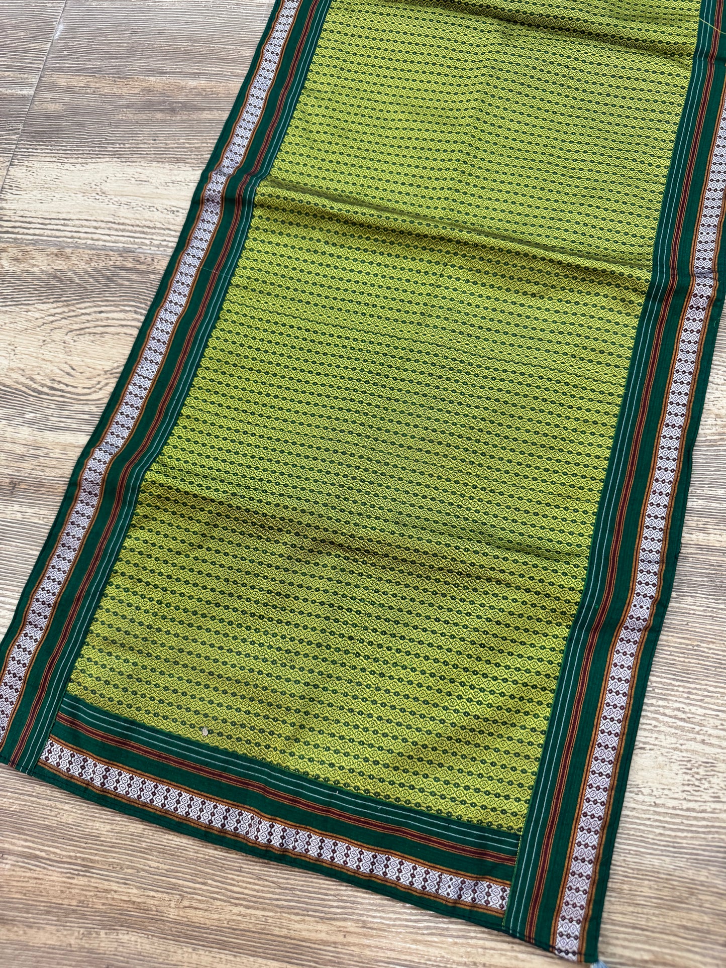 GREEN KHUN TABLE RUNNER