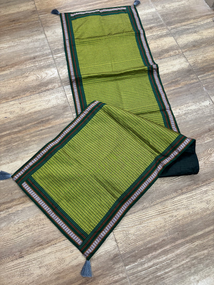 GREEN KHUN TABLE RUNNER