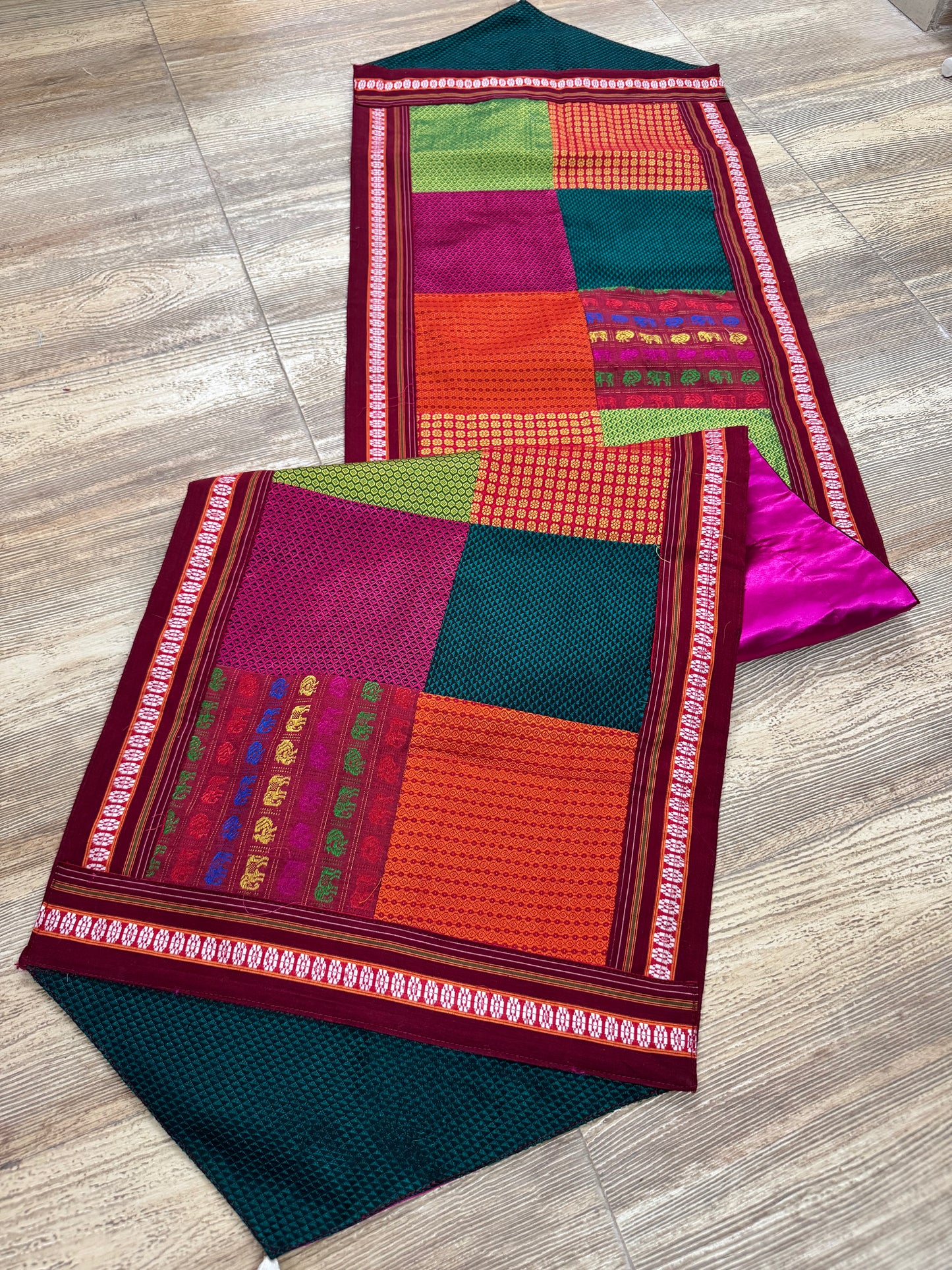 QUILTED TABLE RUNNER MADE FROM KHUN
