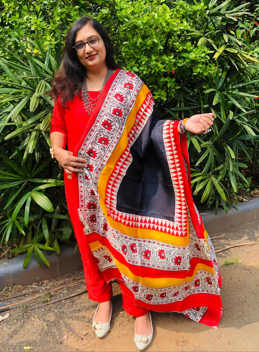 Silk dupatta