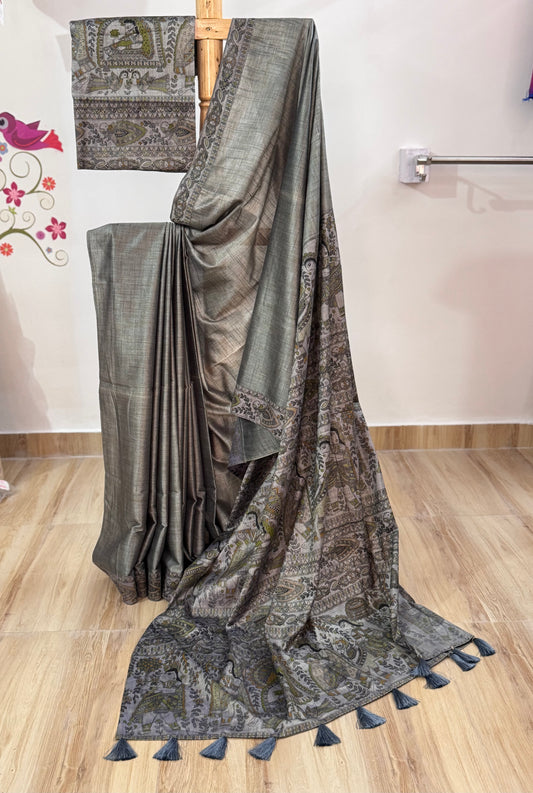 SHIVALI : MUNGA TUSSAR MADHUBANI SAREE