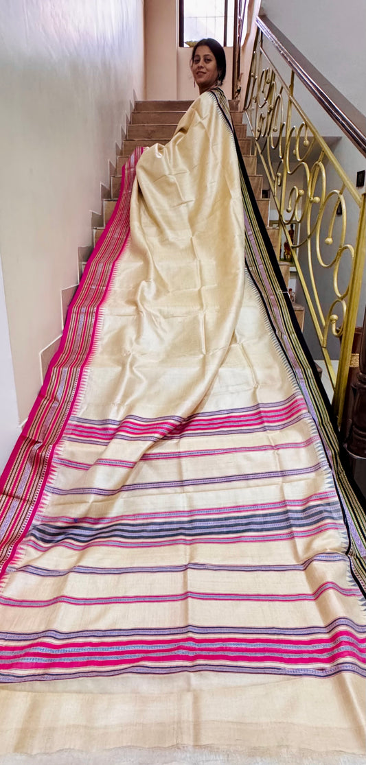CHANCHALA : VIDARBHA TUSSAR KARVATI KINAR SAREE