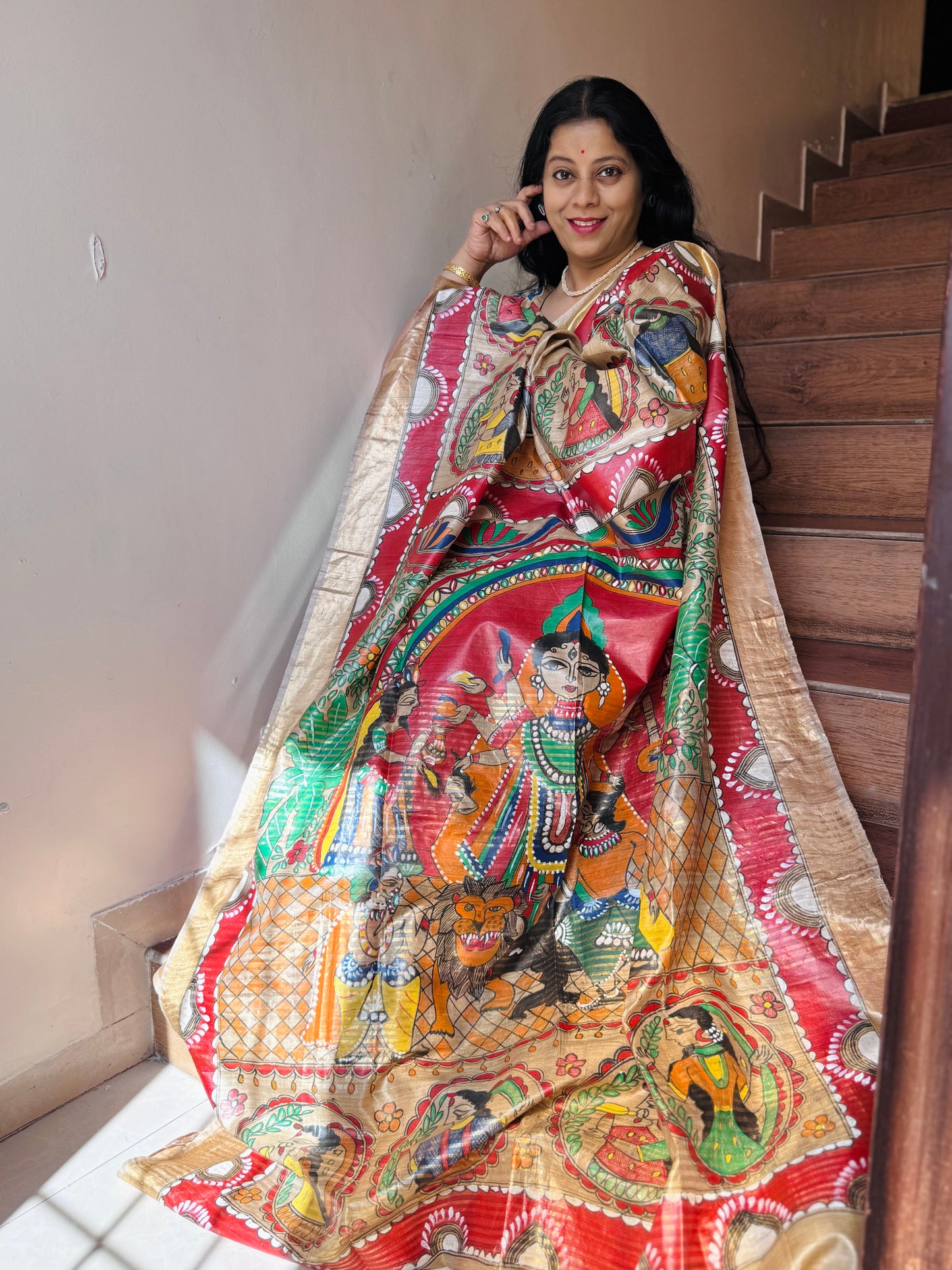 Madhubani saree