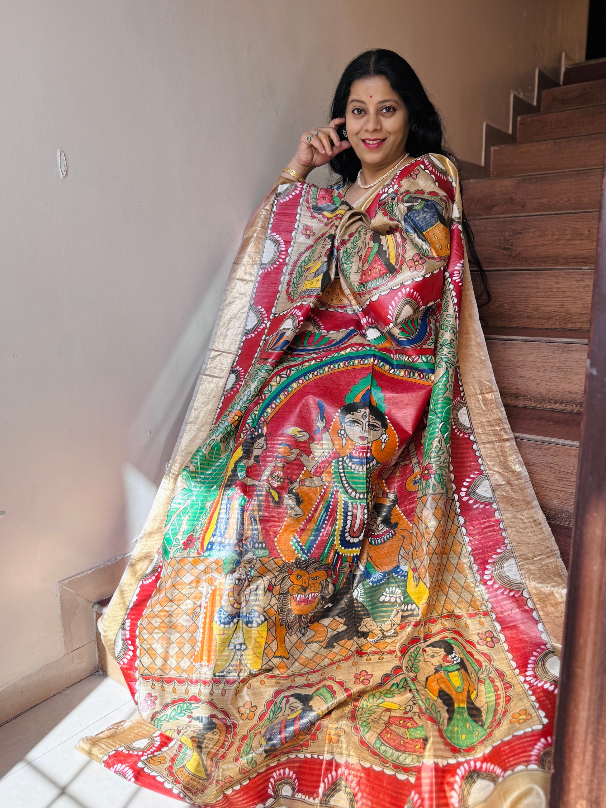 Madhubani saree