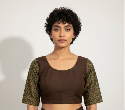 kasuti brown blouse