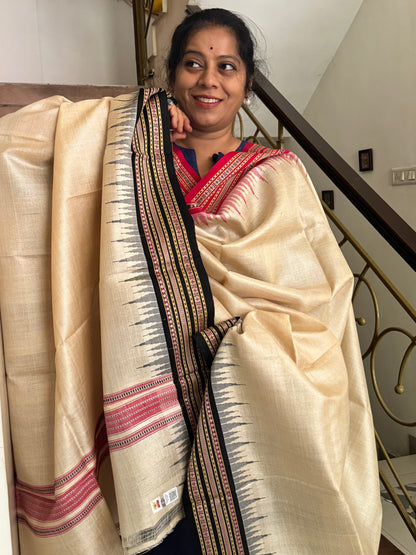SNIGDHA : KARVATI KINAAR TUSSAR SILK DUPATTA