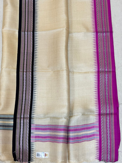 MANGALA : KARVATI KINAAR TUSSAR SILK DUPATTA
