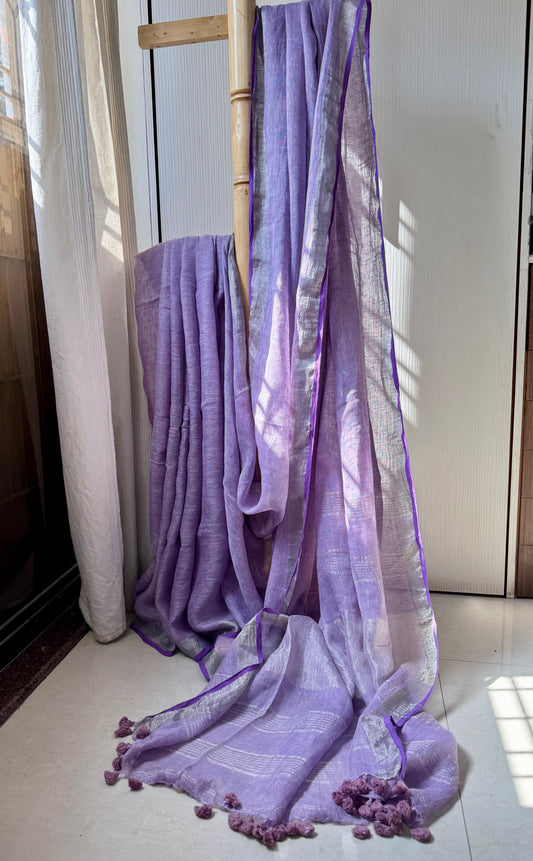 LOHITA : PURE LINEN SAREE