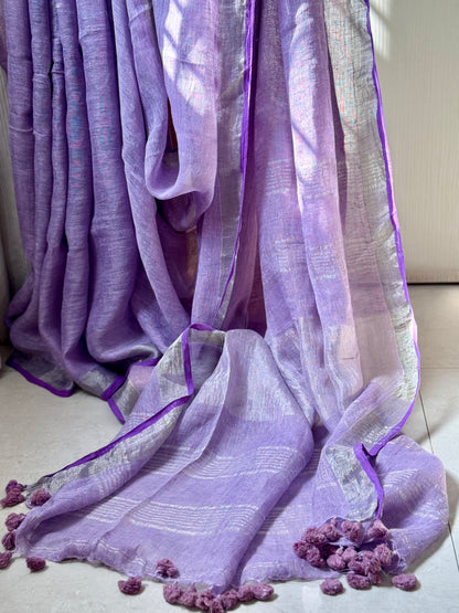 LOHITA : PURE LINEN SAREE