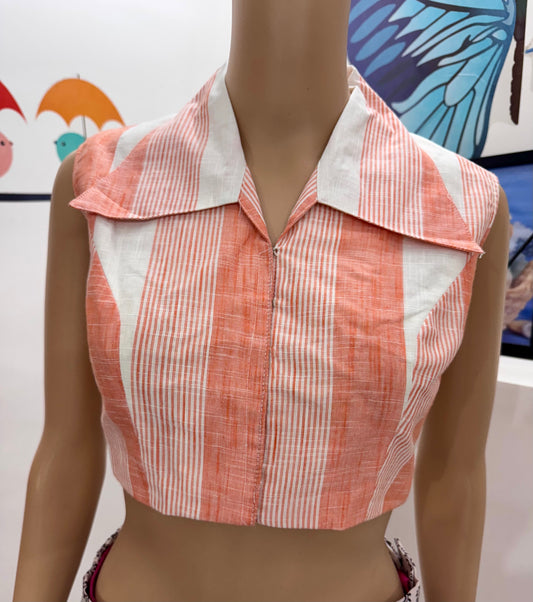 Shirt collar blouse