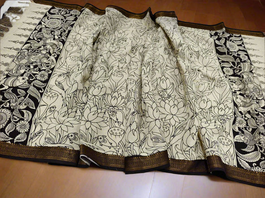Mangalgiri cotton kalamkari dupatta