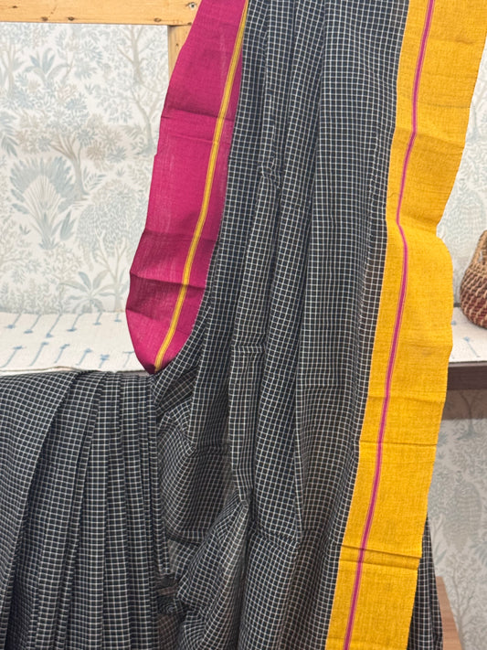 SHUBHASVI : PATTEDA ANCHU SAREE