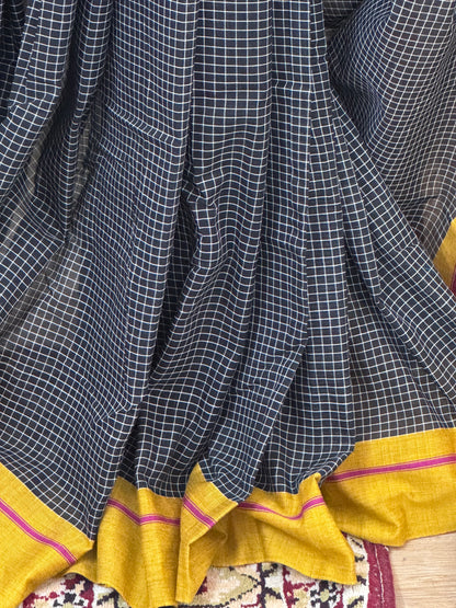 SHUBHASVI : PATTEDA ANCHU SAREE