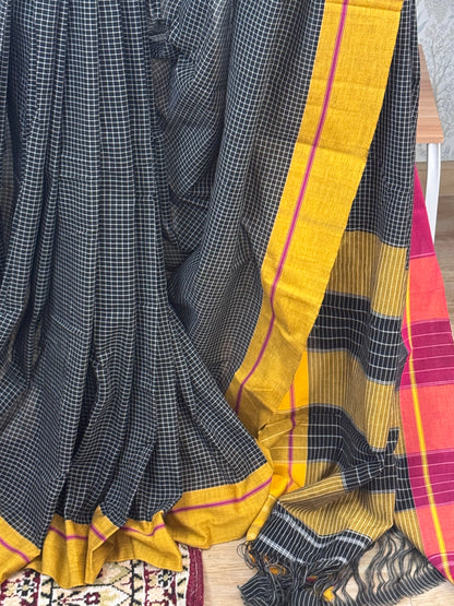 SHUBHASVI : PATTEDA ANCHU SAREE