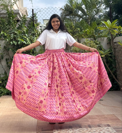 ROSY DEW : PRINTED SKIRT