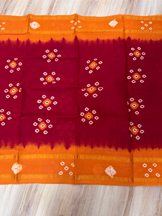 AABHAA : COTTON SUNGUDI SAREE