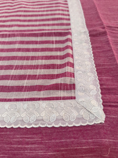 ROSE PINK COTTON TABLE COVER