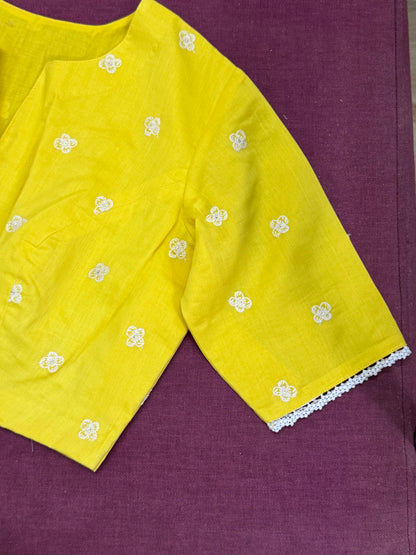 SUNSHINE : PURE COTTON EMBROIDERED BLOUSE