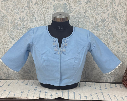 Sky blue blouse